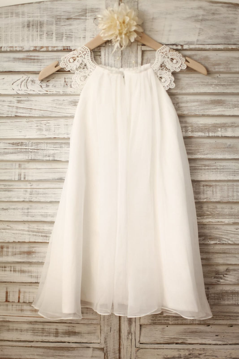 Chiffon flower girl outlet dress