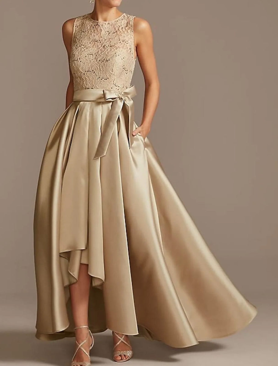 Champagne gold dress outlet mother of the bride