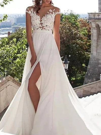 Illusion Back Wedding Dresses & Bridal Gowns - Princessly