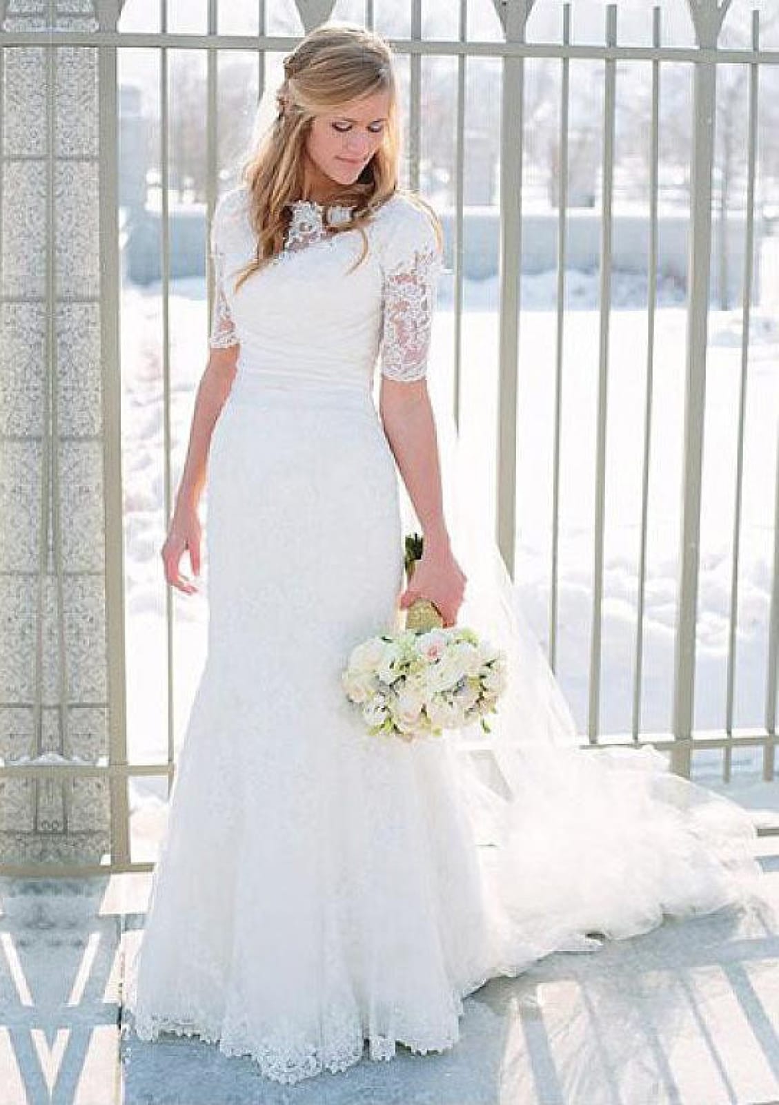 Half mermaid hotsell wedding dress