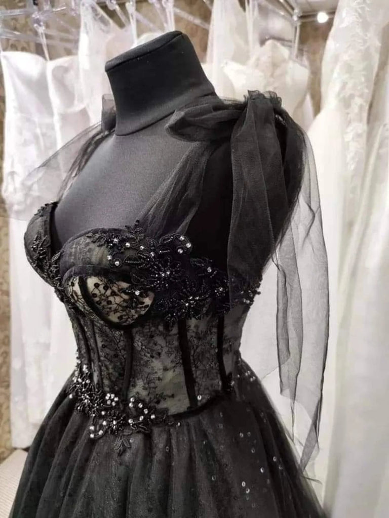 Short Black Dress, Mini Black Dress, Black Lace Dress, Wedding Guest Dress,  Party Dress, Gothic Dress, Knee Lace Dress, Gothic Lace Dress -  Canada