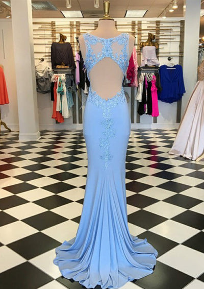 Sky Blue Long Prom Dresses Off Shoulder Princess Dress FD1163 viniodre –  Viniodress