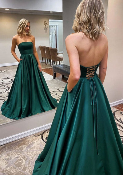 Women's Halter Satin Prom Dresses Slit Backless Formal Evening Party Ball  Gowns with Pockets, Black, 2 : : Clothing, Shoes & Accessories